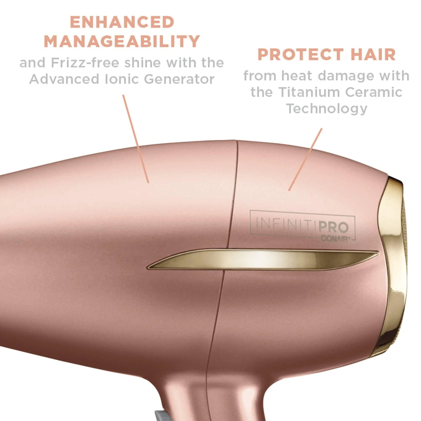 INFINITIPRO BY CONAIR Frizz Free Pro Hair Dryer Radiant Revolve